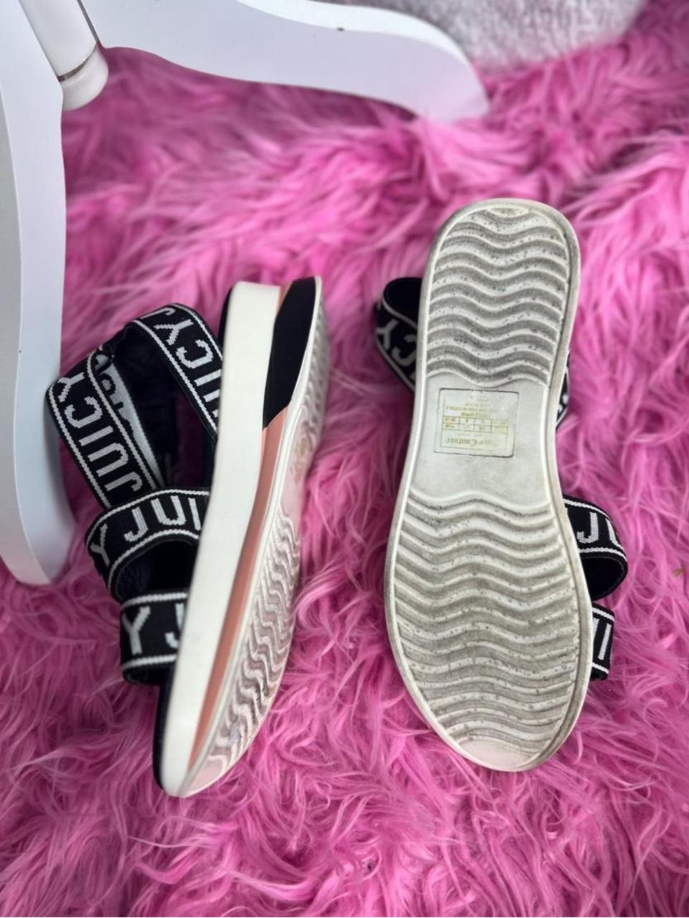 Juicy Couture black and white sandals #glamour #summer - Picture 2 of 3
